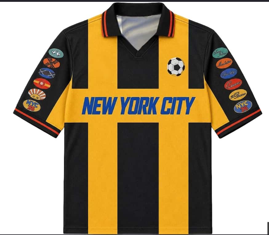 Street Fashion Nyc - Maillot de football rétro NYC 26