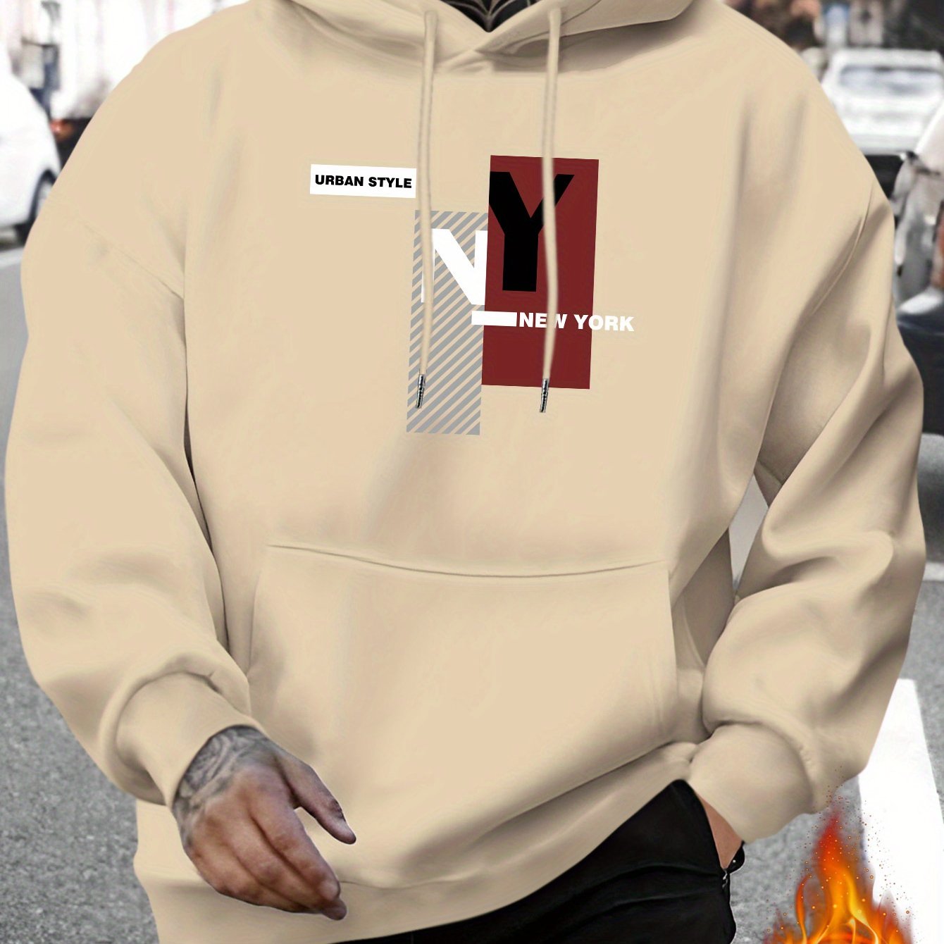 Street Fashion Nyc - Nouveau sweat-shirt décontracté à imprimé NYC