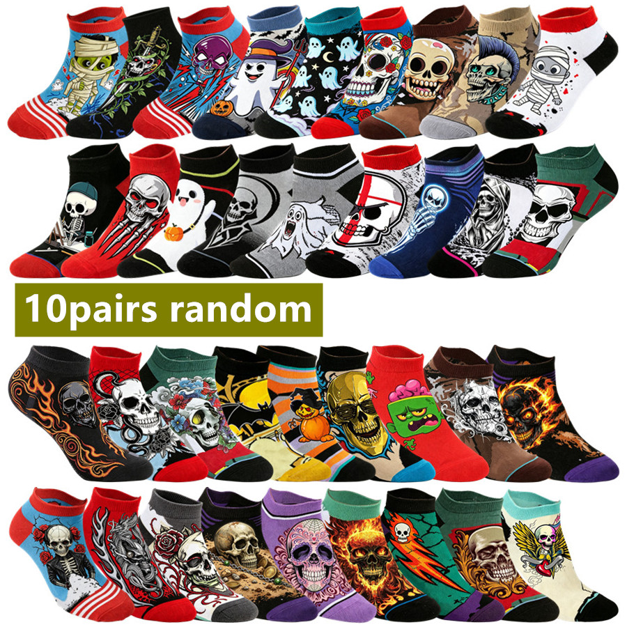 Street Fashion Anime - 10 paires de chaussettes amusantes à