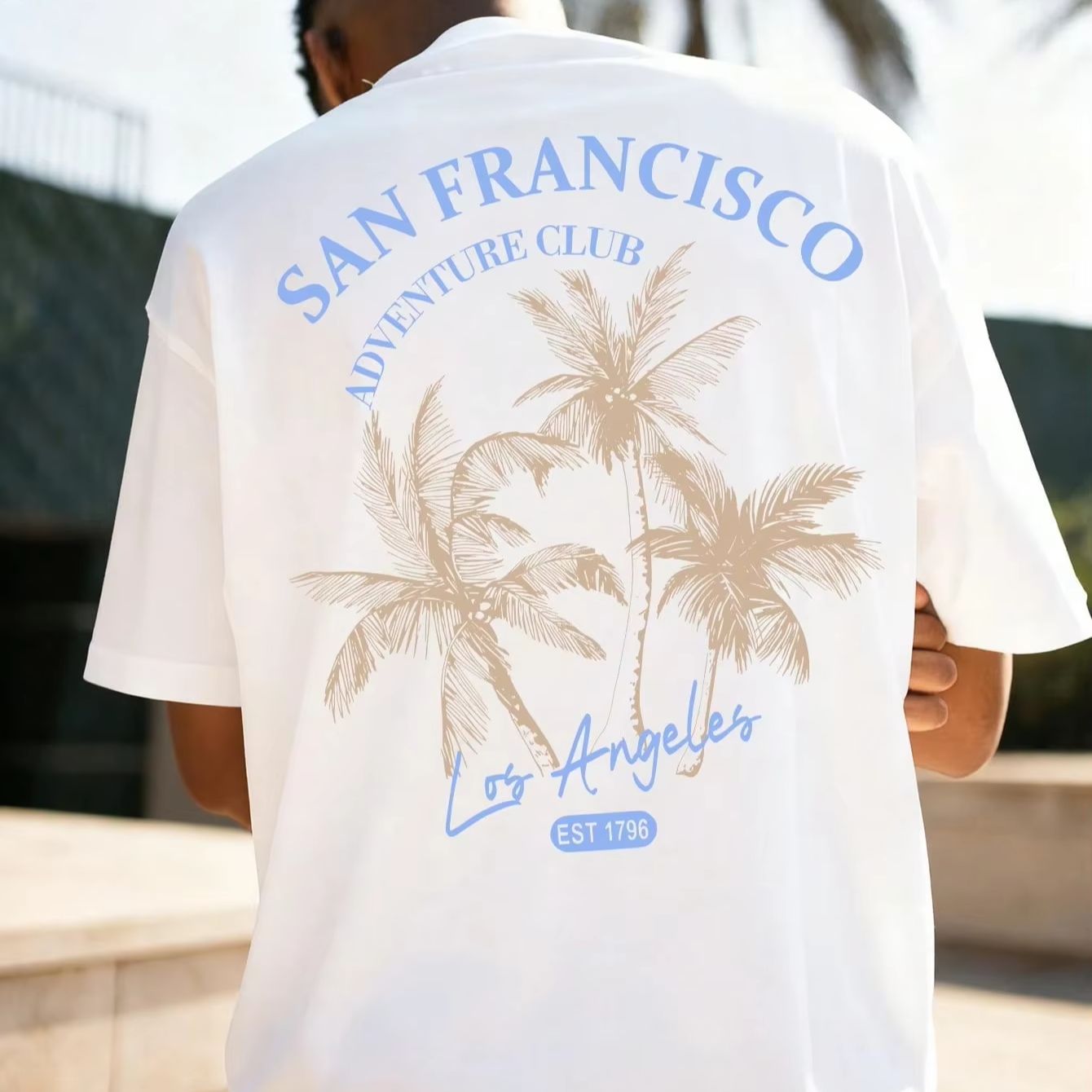 Street Fashion California - Nouveau T-shirt de sport en coton