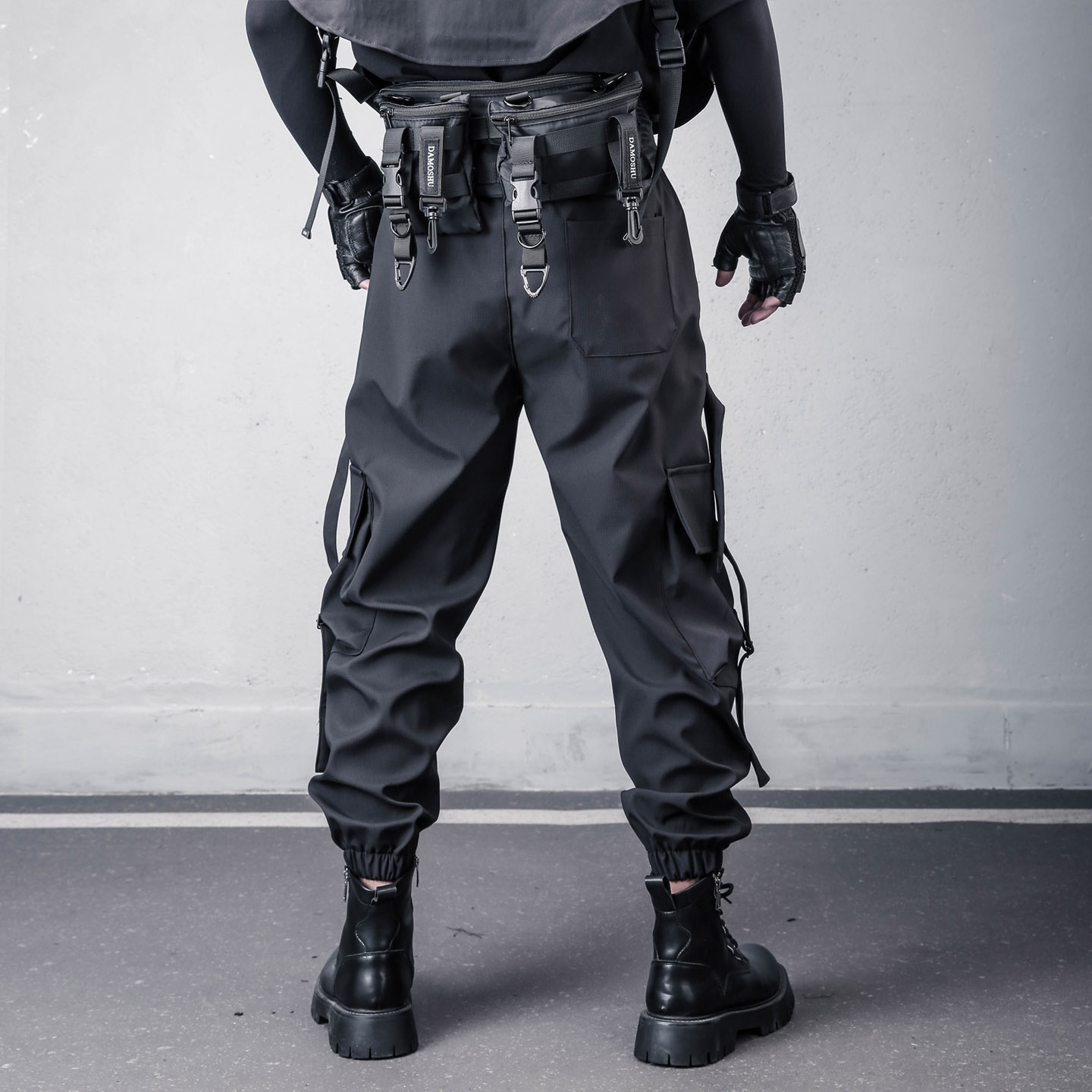 Techwear Pants Tactical - Pantalon de parachutiste à cordon de
