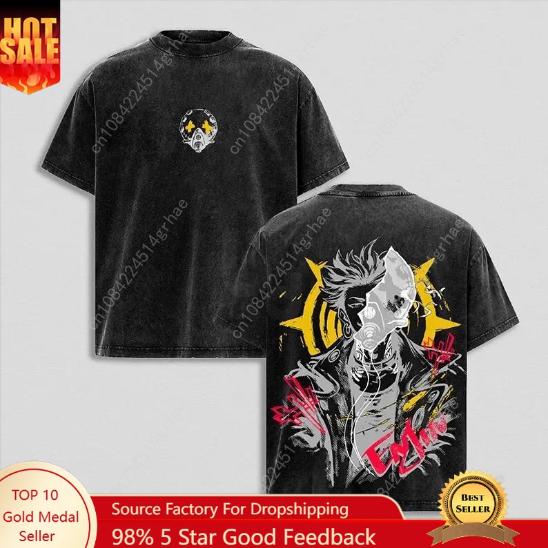 Street Fashion Vintage - T-shirt vintage Gachiakuta Anime délavé, T-shirt