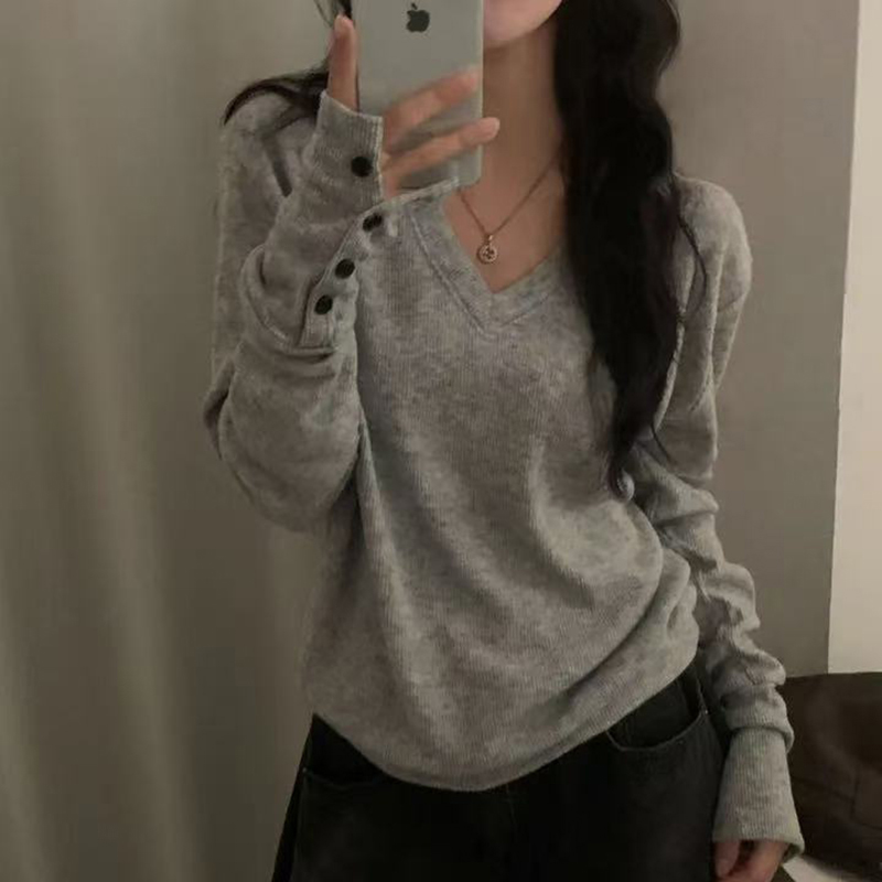 MEXZT Streetwear gris pull fem - Street Fashion In Korea avis et prix