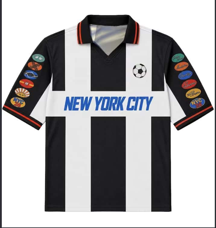 Maillot de football rétro NYC  - Street Fashion Nyc avis et prix
