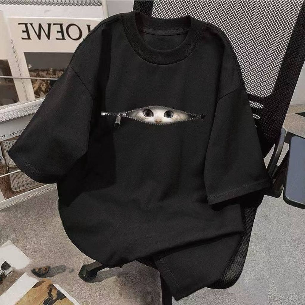 T-shirts amples à col rond en  - Street Fashion Asian avis et prix
