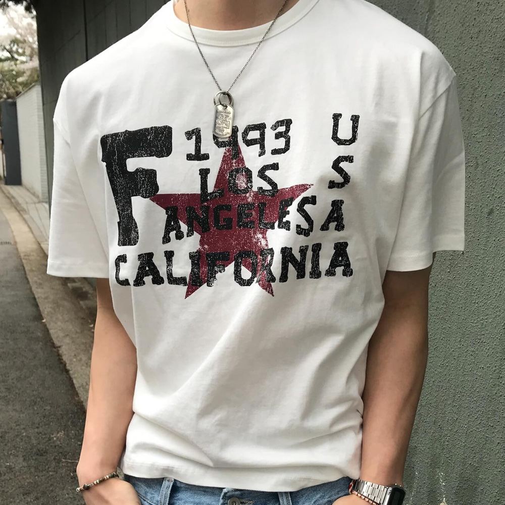 T-shirts décontractés imprimés - Street Fashion California avis et prix