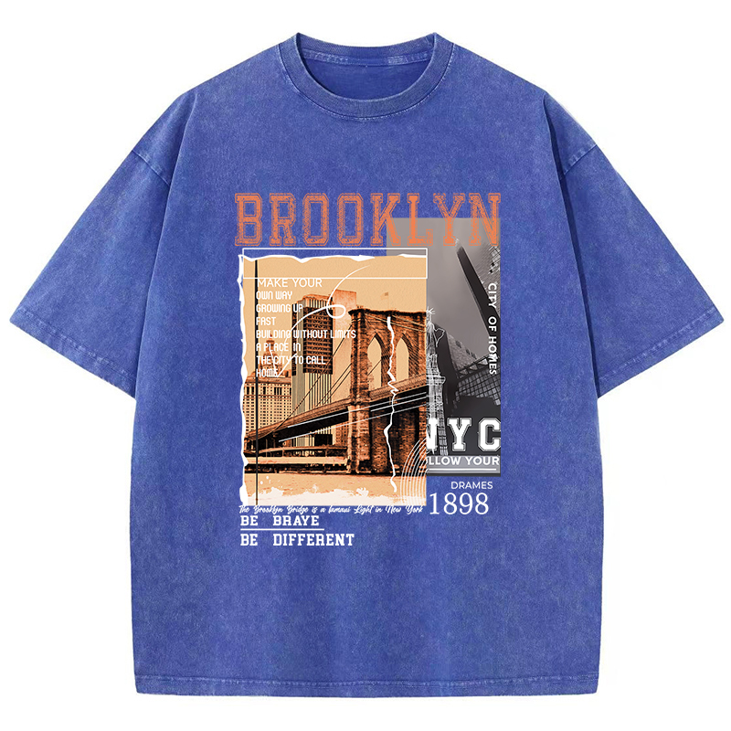 Brooklyn-T-shirt manches court - Street Fashion Nyc avis et prix