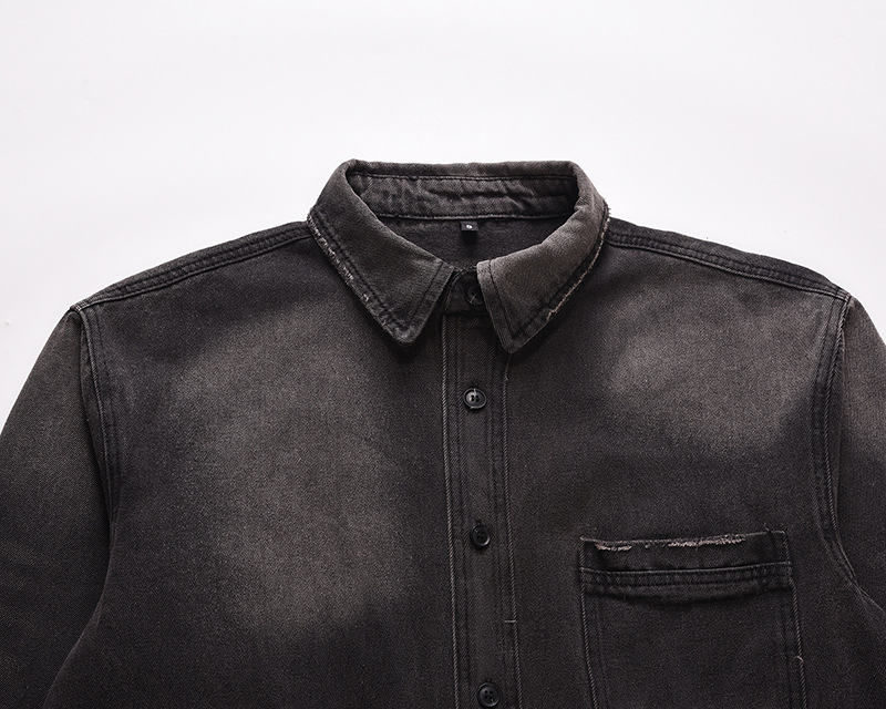 Veste en jean déchirée pour ho - Street Fashion Vintage avis et prix