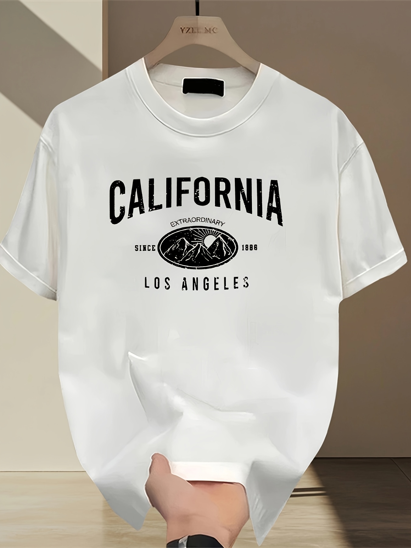 T-shirt à col rond avec motif  - Street Fashion California avis et prix