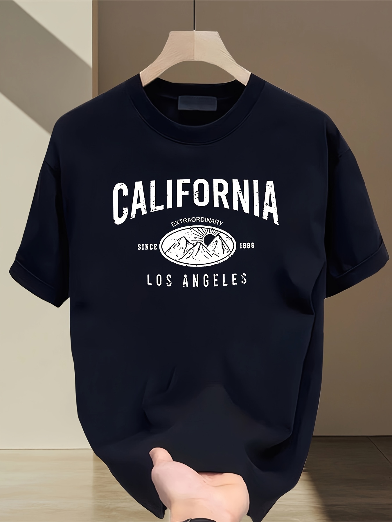 T-shirt à col rond avec motif  - Street Fashion California avis et prix