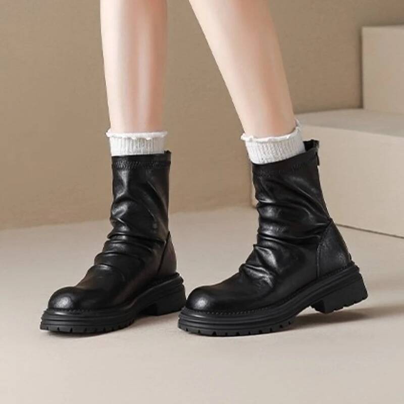 Femmes bottes chaussures plate - Street Fashion Walking avis et prix