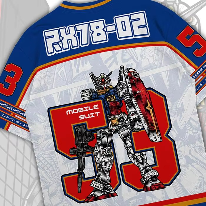 T-shirt Gundam RX78 Anime Mech - Street Fashion In Korea avis et prix