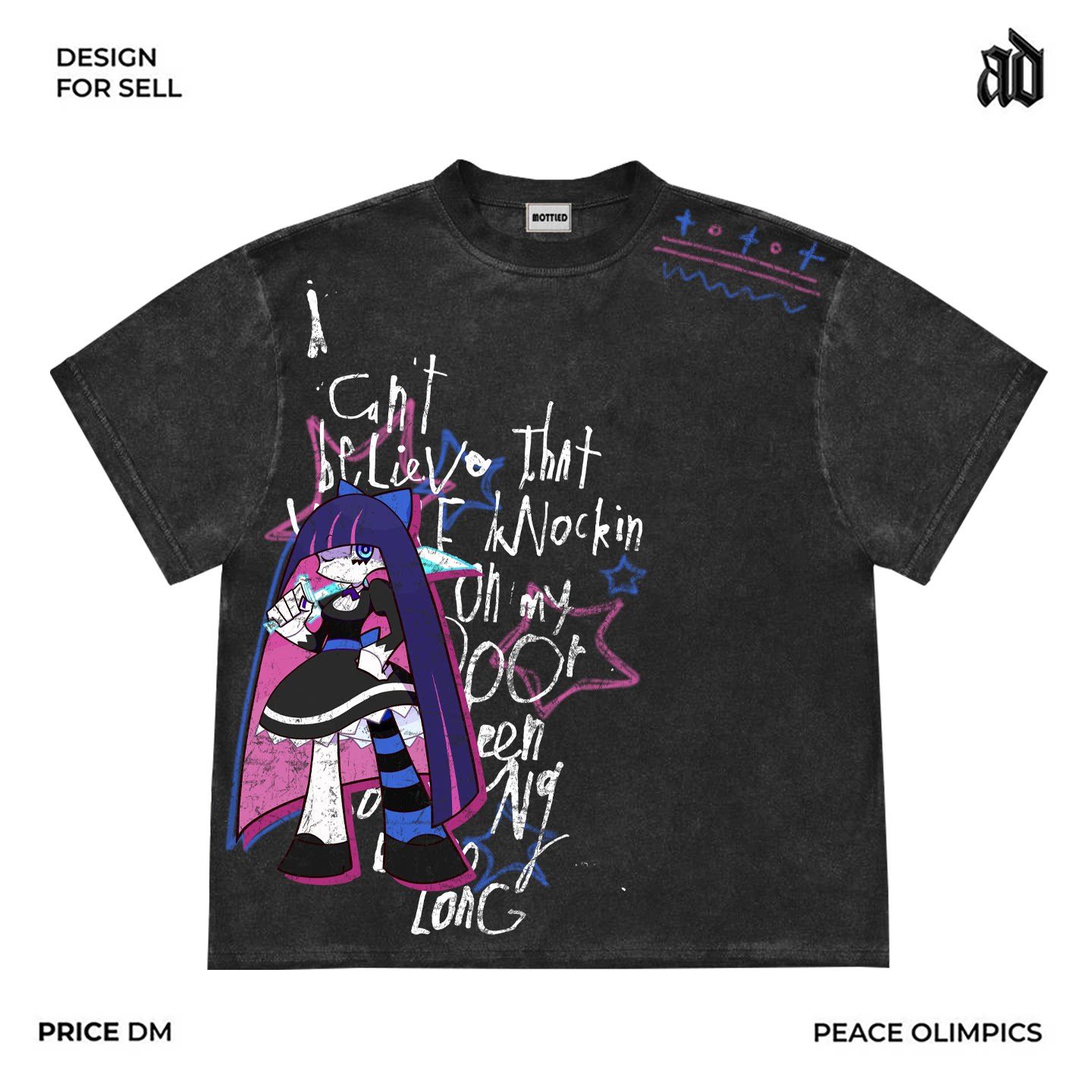 Nouveau ‌ ‌ T-shirt imprimé Pa - Street Fashion Anime avis et prix
