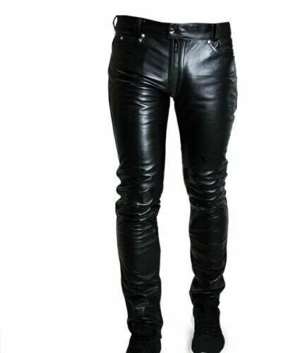 Pantalon en cuir décontracté p - Street Fashion Anime avis et prix