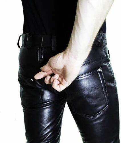Pantalon en cuir décontracté p - Street Fashion Anime avis et prix