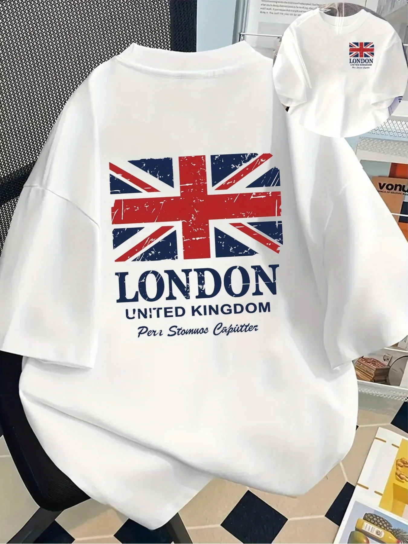 T-shirt unisexe à manches cour - Street Fashion London 2026 avis et prix