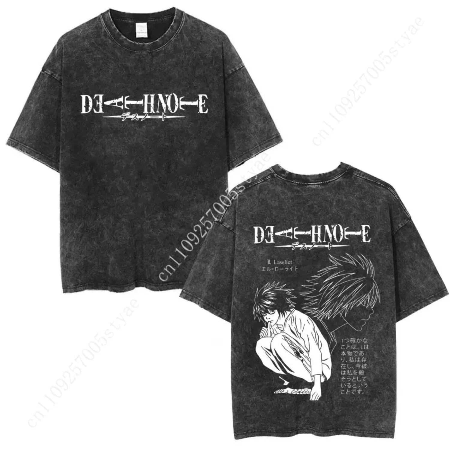 T-shirts à imprimé double face - Street Fashion Anime avis et prix