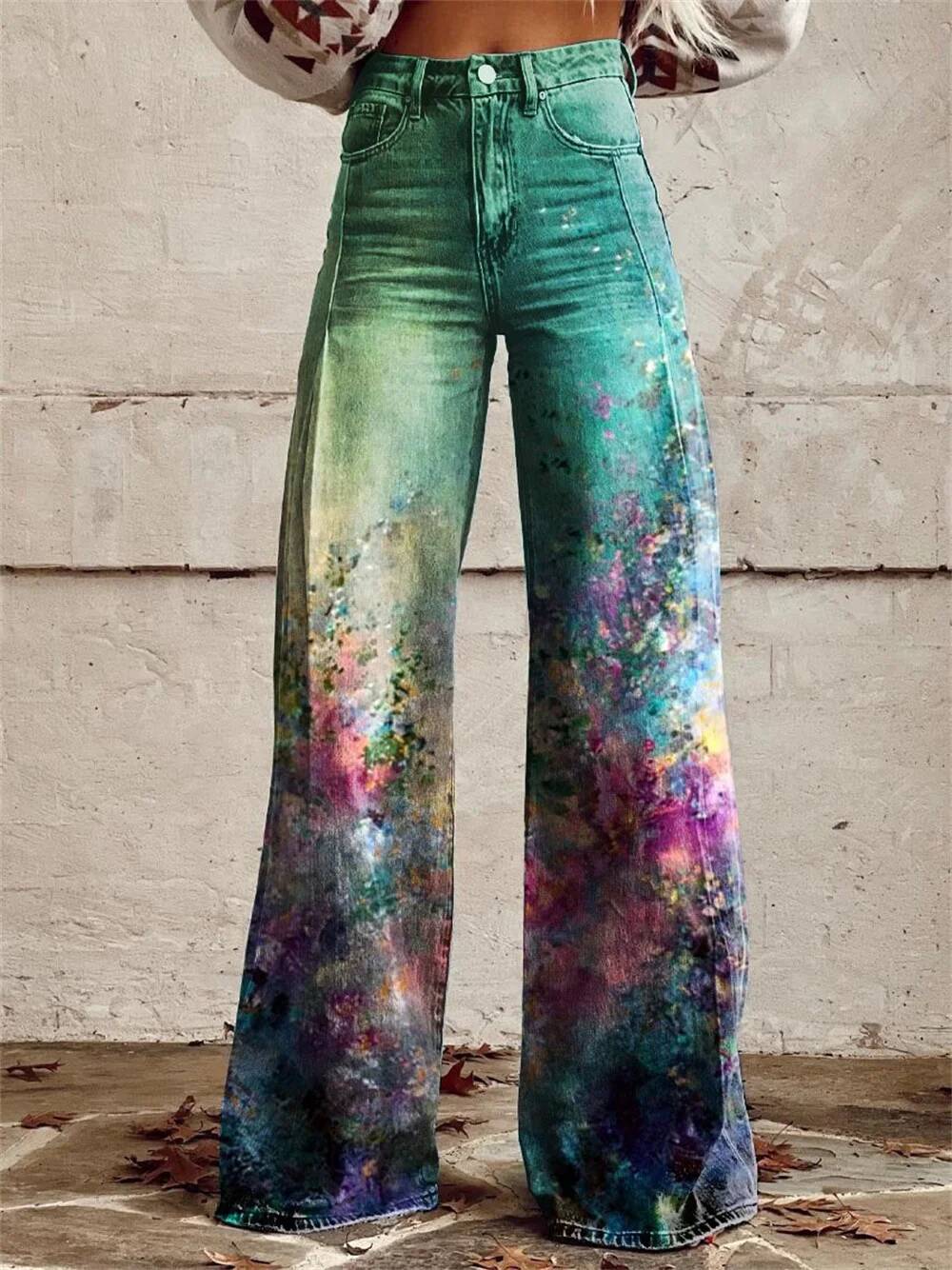 Pantalon en jean ample taille  - Street Fashion Taiwan avis et prix