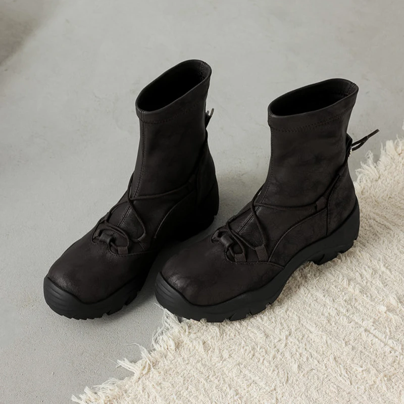 Bottines plates pour femmes, c - Street Fashion Walking avis et prix