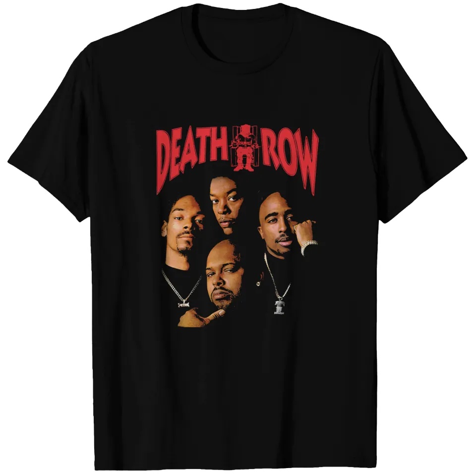 T-shirt imprimé noir Death Row - Street Fashion Vibes avis et prix