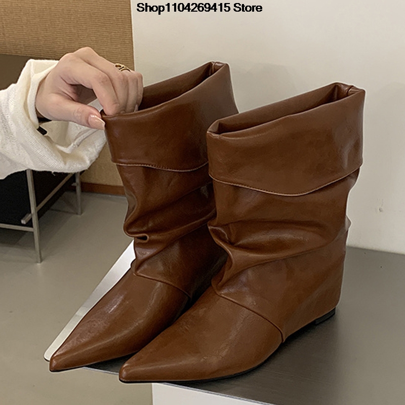 Nouvelles bottines plissées à  - Street Fashion Vintage avis et prix