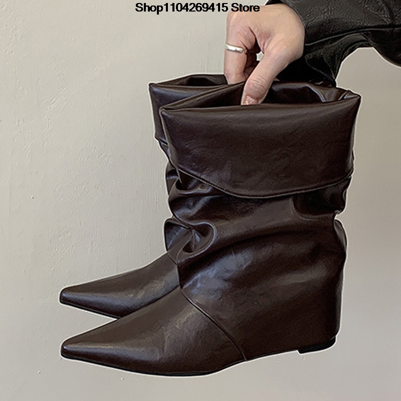 Nouvelles bottines plissées à  - Street Fashion Vintage avis et prix