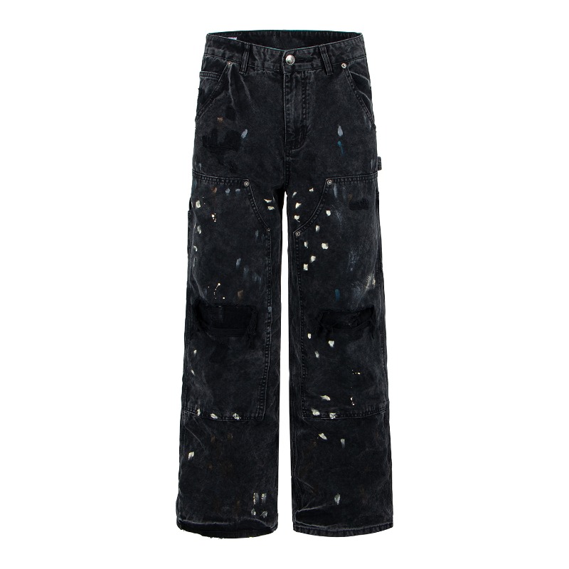 Pantalon en jean déchiré à jam - Street Fashion In Korea avis et prix